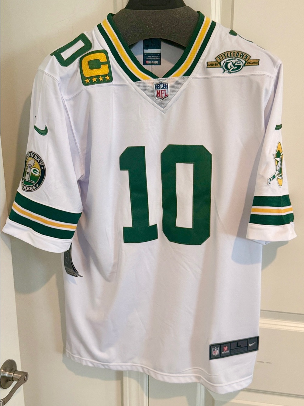 Nike Green & White NFL Number 10 Jersey